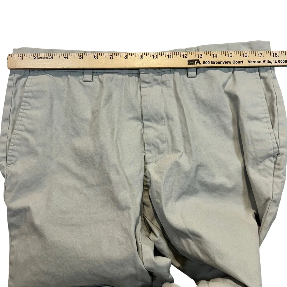 Banana Republic Emerson Chino Khaki Tan Straight Leg Pants 35x30‎ Mens Casual